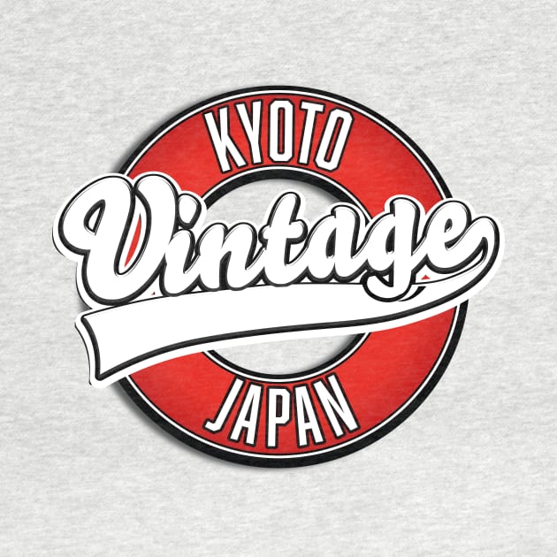 Kyoto japan vintage style logo by nickemporium1